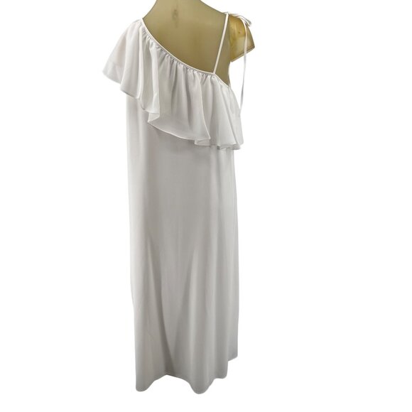 Alex Marie Ivory One-Shoulder Maternity Dressline Dress Size Medium new - Picture 3 of 6